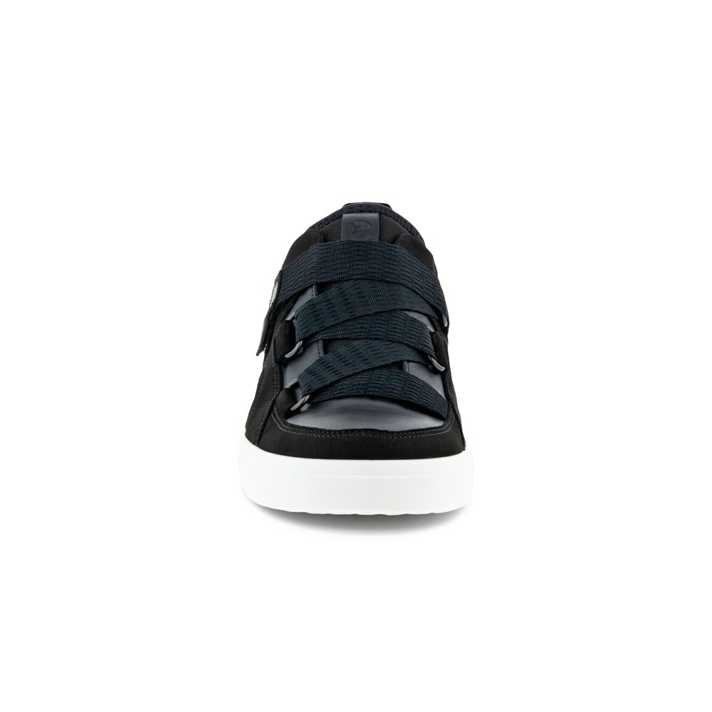 Womens Sneakers - ECCO Soft 7 Wedge - Black - 8503HNAUB